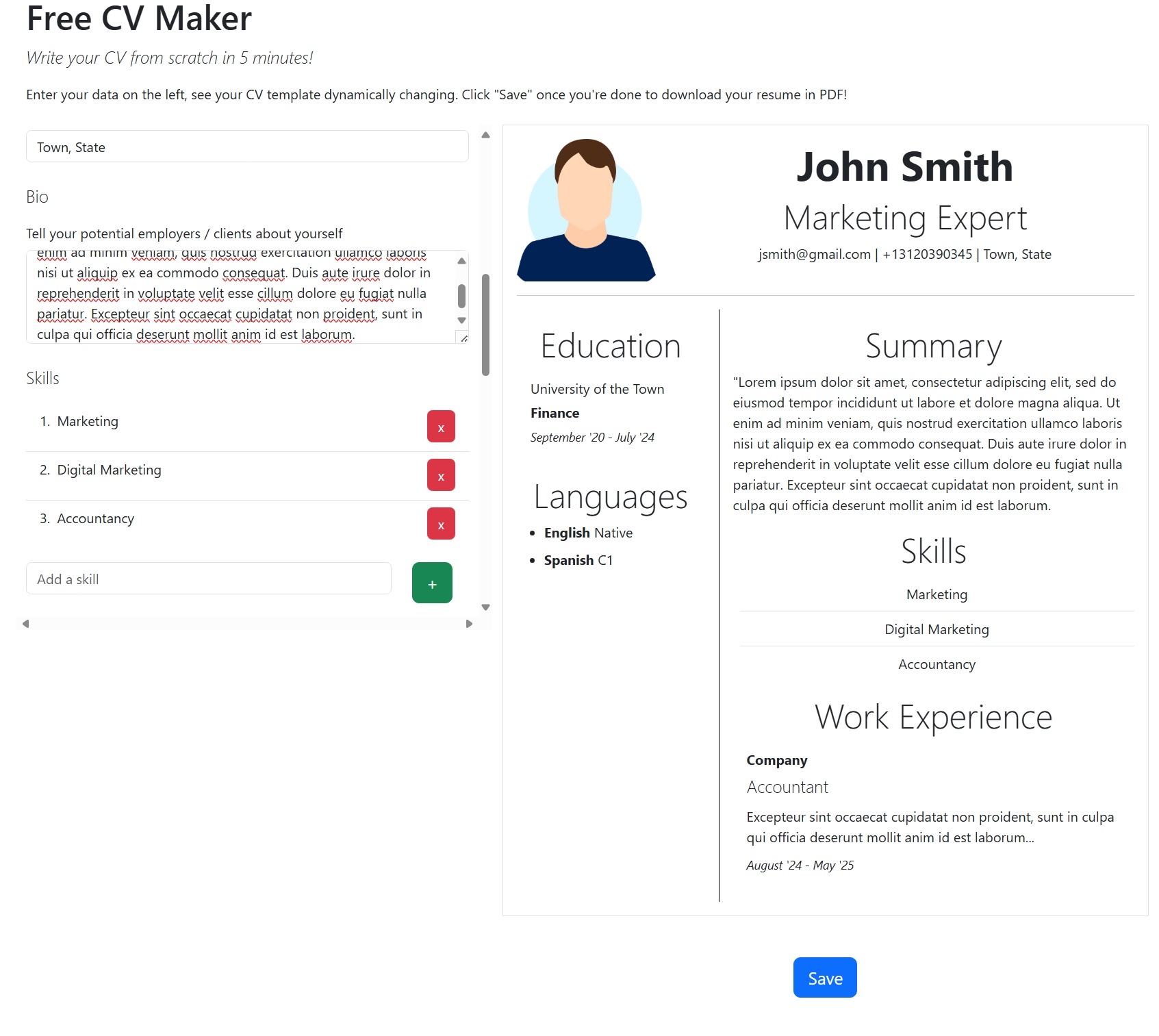 CV Maker